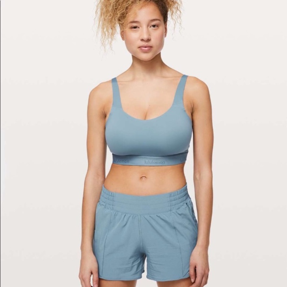 Lululemon Fine Form Utility Blue Bra Size 38D